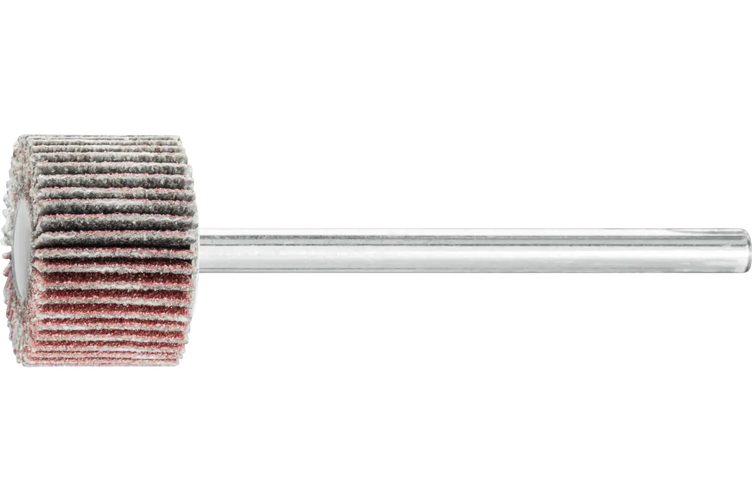 Picture of Pferd Mounted Flap Wheel, 5/8" X 3/8, 240 Grit, 1/8" Shank, Aluminum Oxide